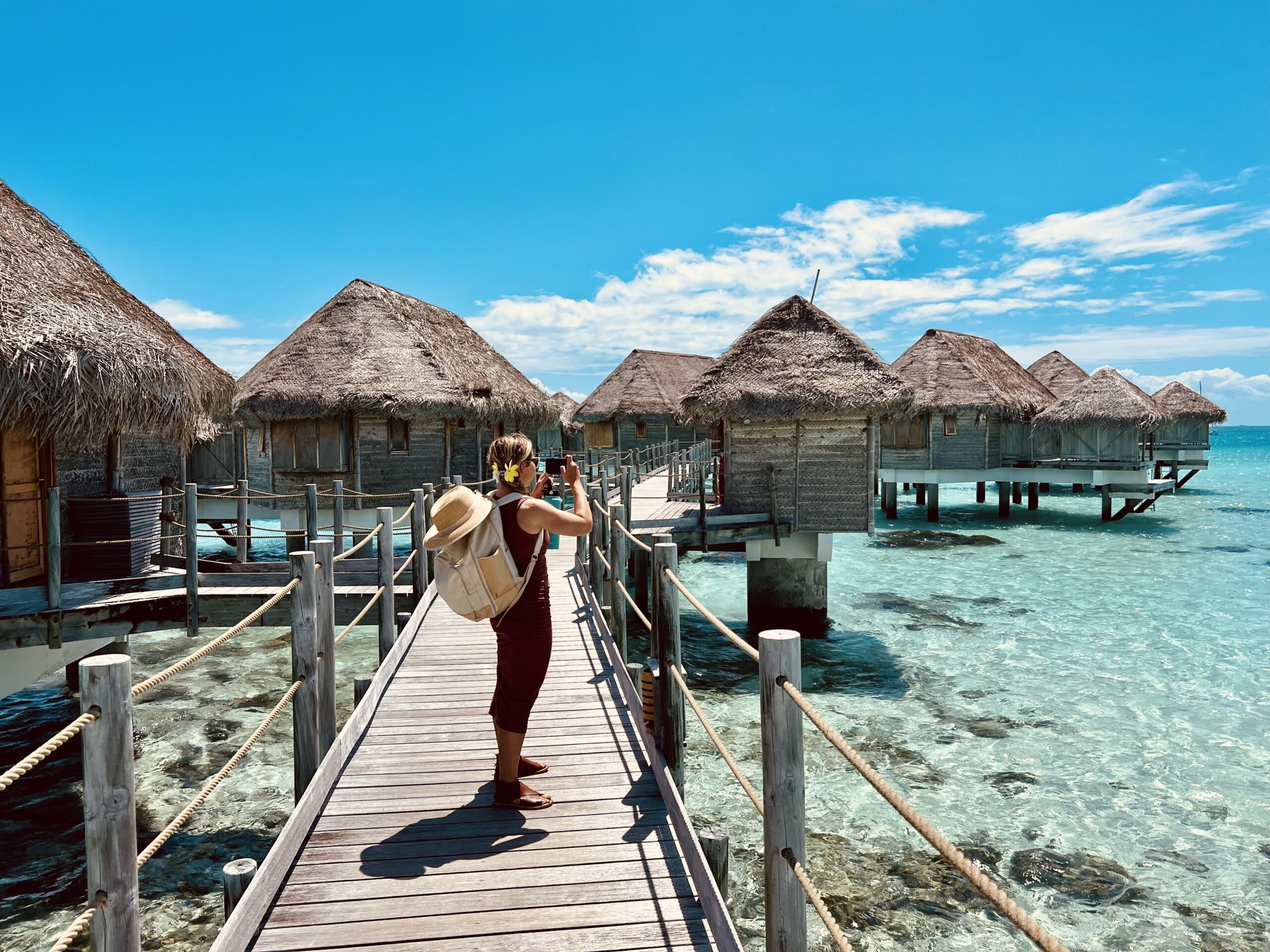 Heidi Standing on a Wooden Pier