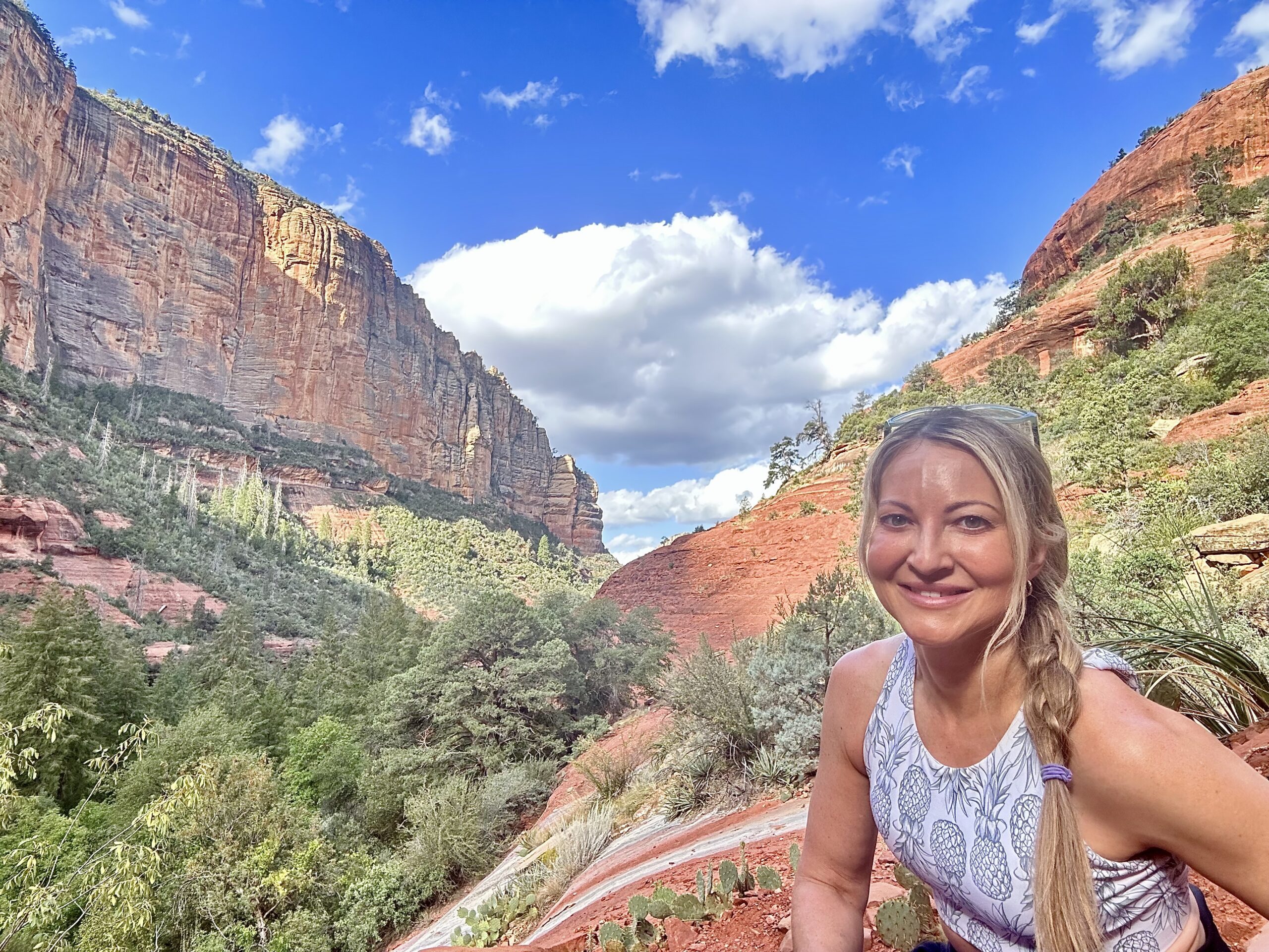 Heidi with Mountain Background